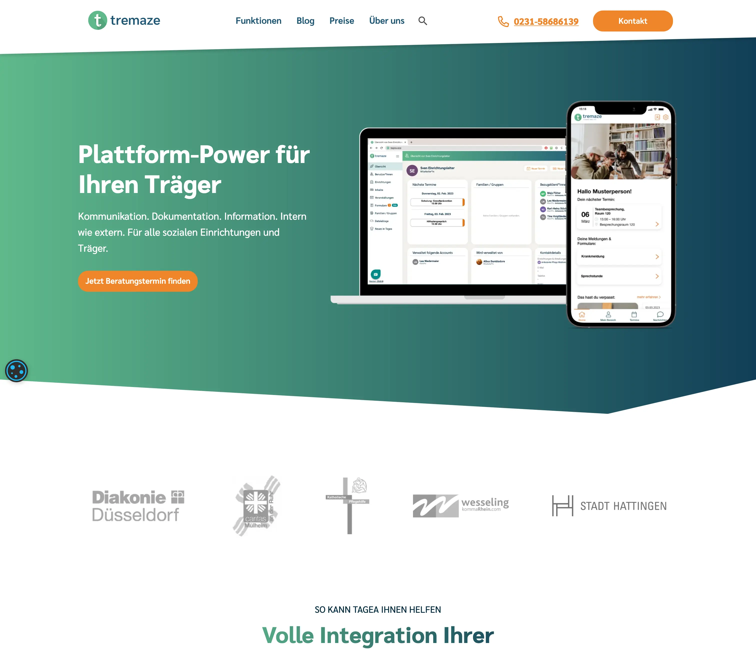 Tremaze platform website